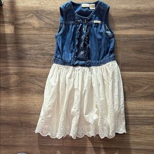 Calvin Klein Jeans Blue and White Kids Dress